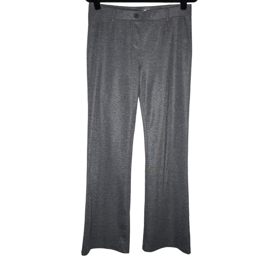 Betabrand Bootcut Dress Pant Yoga Pants Heathered Metallic W0104-SPG Medium